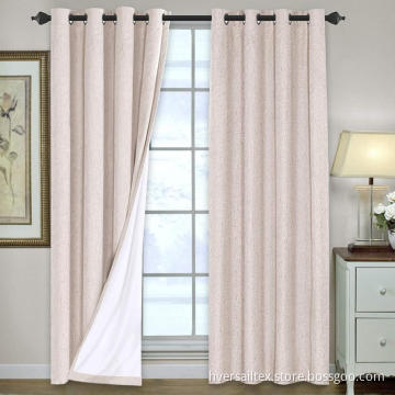 Leinen Blackout Curtains Wärmeisolierte Gardinenvorhänge